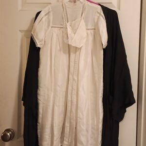 Vintage Ophelia's World Silk Christening Gown & Bonnet by Michele Durksen Clise